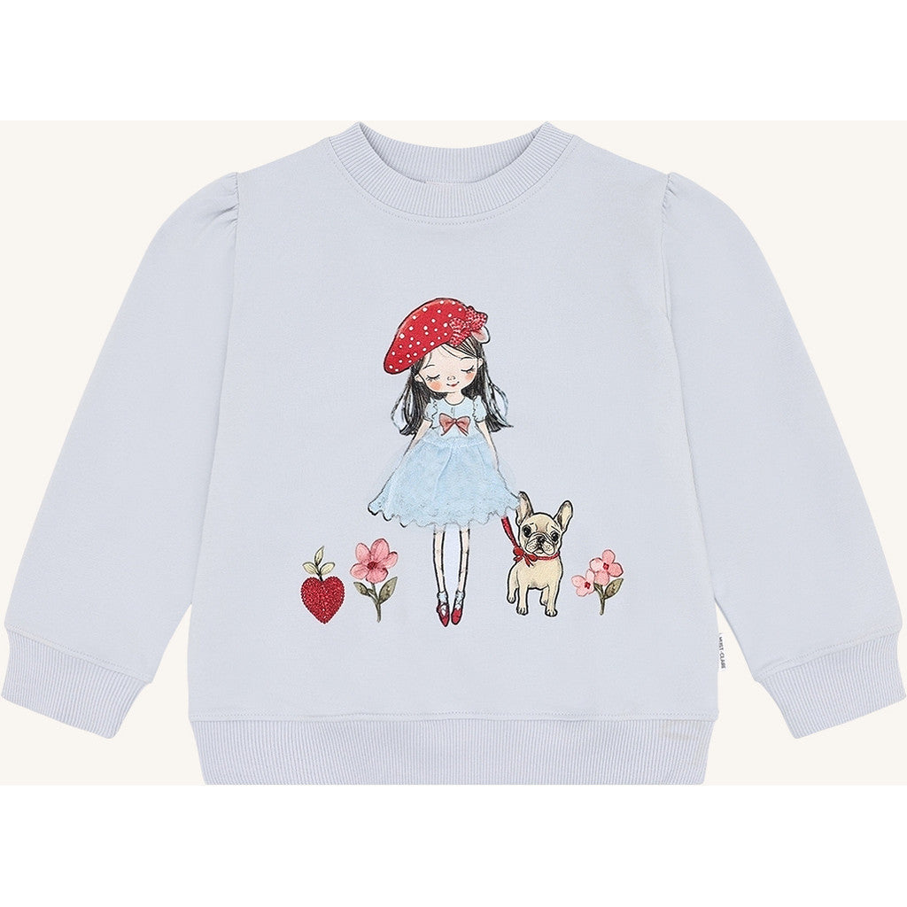 Hust & Claire HCSicillia French Girl Sweatshirt 4106 A Bit Blue