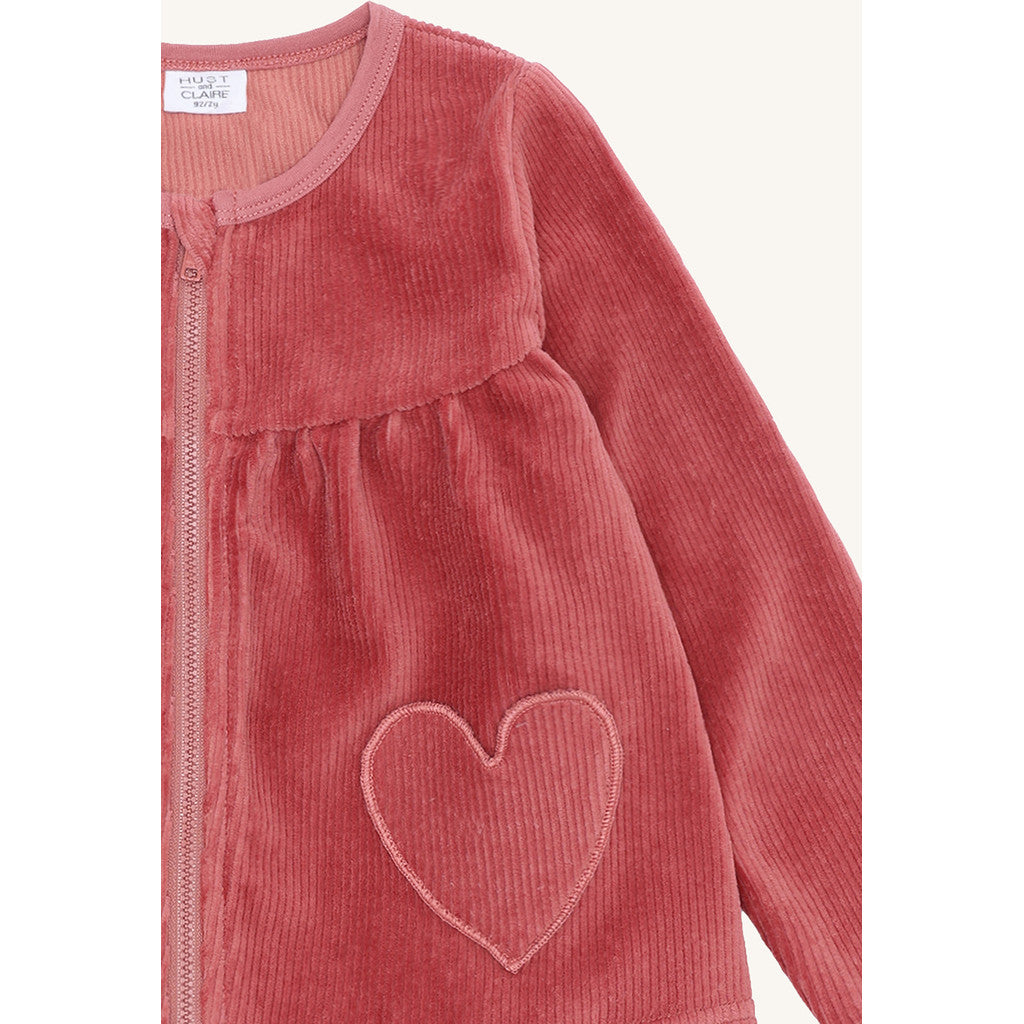 Hust & Claire HCSicillia Ottoman velour - solid Sweatshirt 3392 Dry Rose