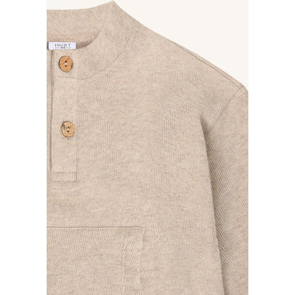 Hust & Claire HCSigurt Fine knit Sweatshirt 3552 Beige Melange