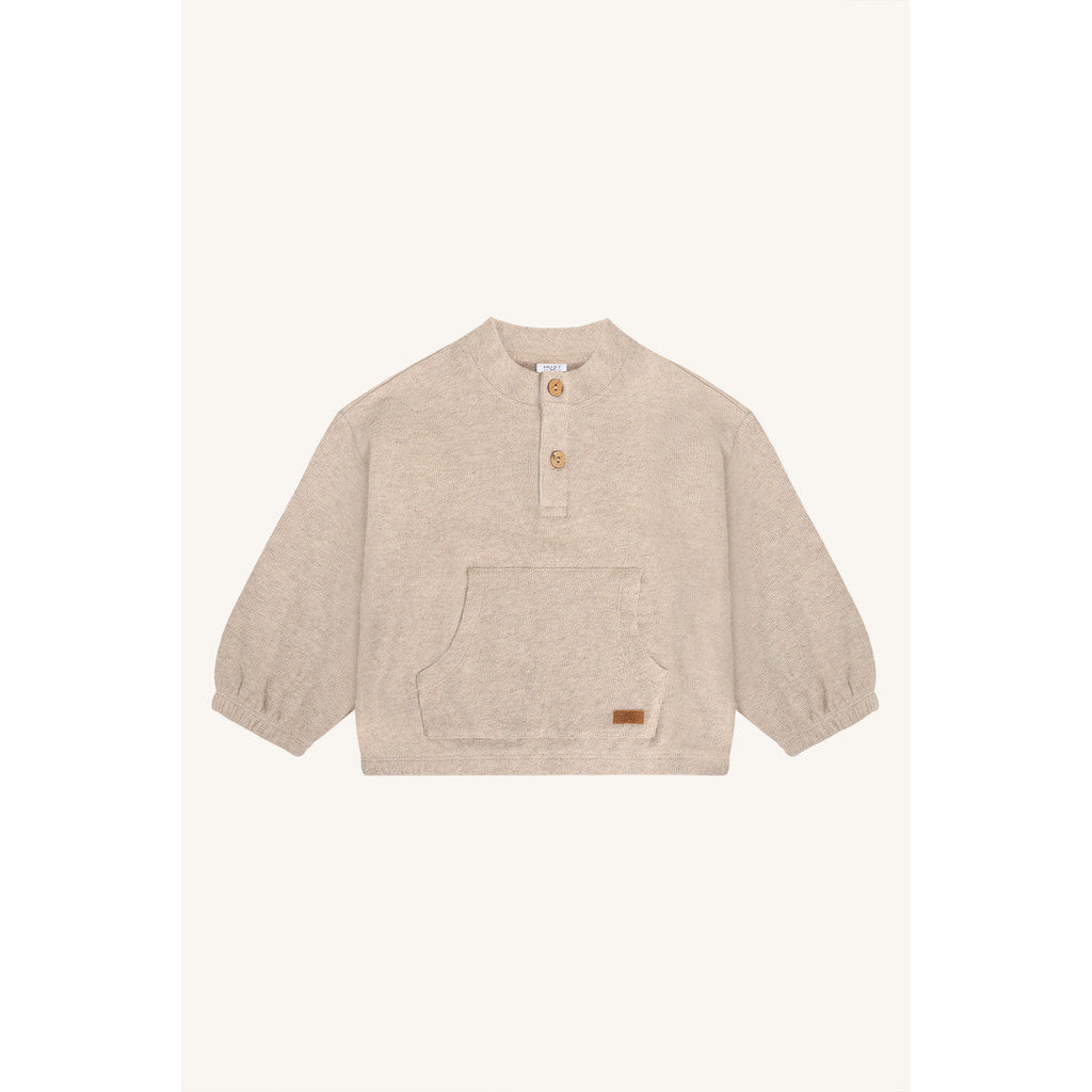 Hust & Claire HCSigurt Fine knit Sweatshirt 3552 Beige Melange