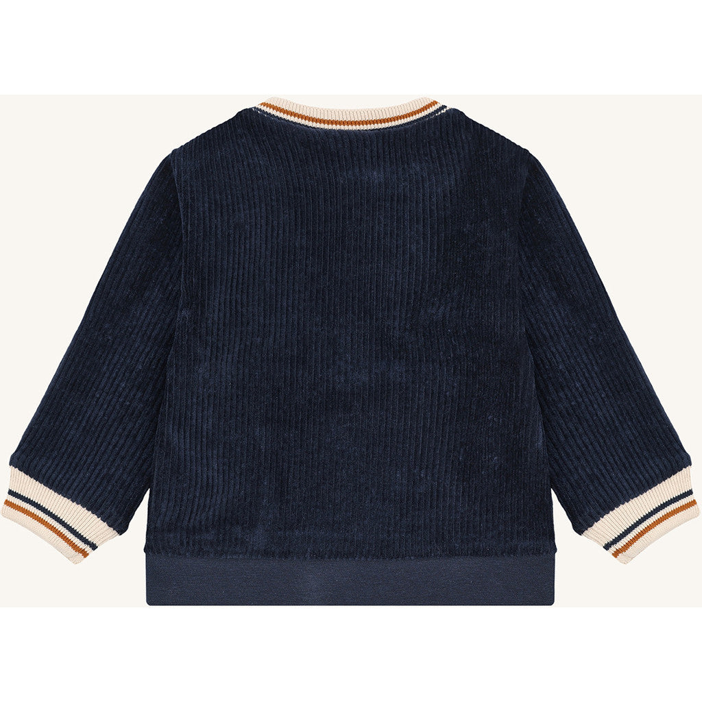 Hust & Claire HCSofus Ribbed velour Sweatshirt 4150 More Navy