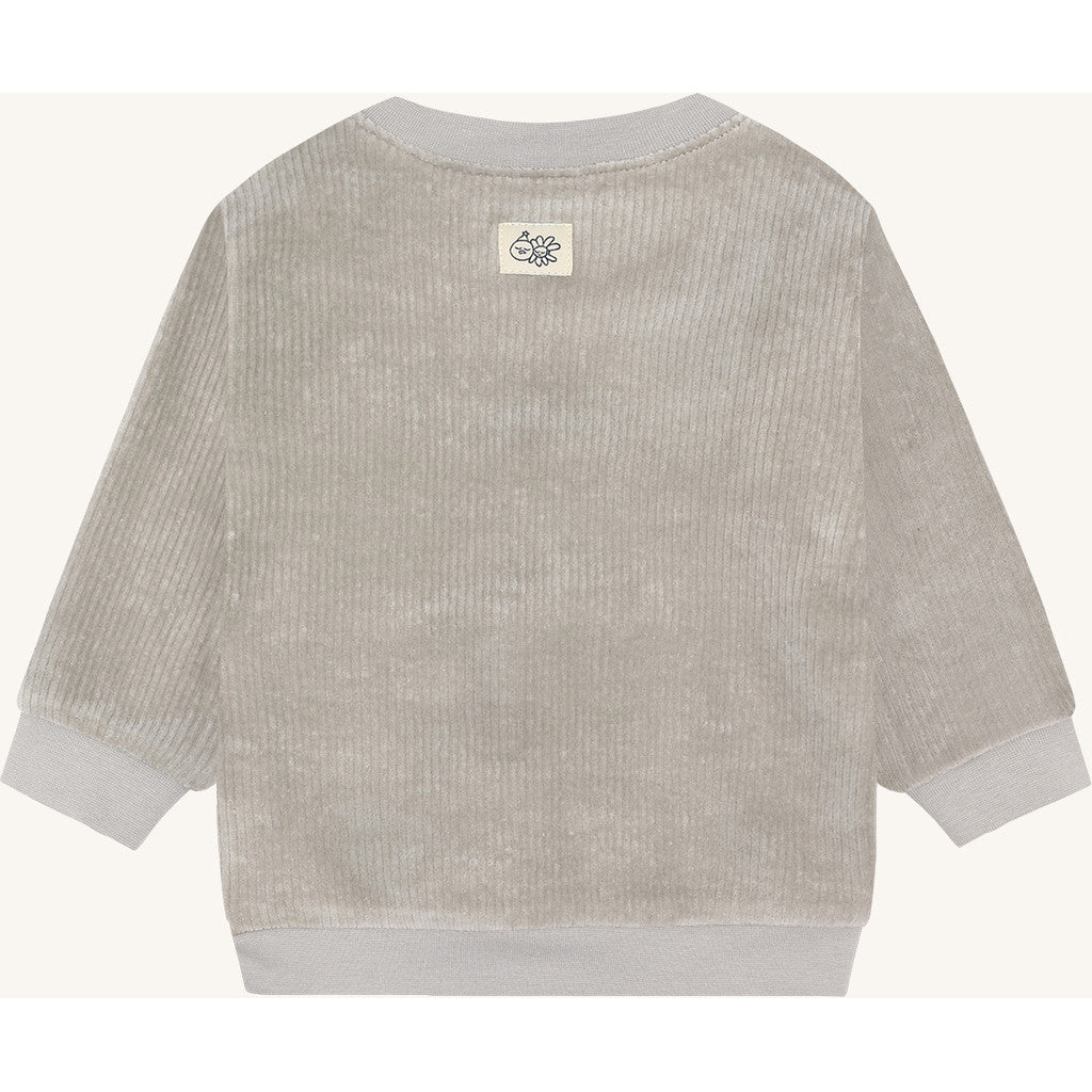 Hust & Claire HCSofus Ribbed velour Sweatshirt 4440 Forest Fog