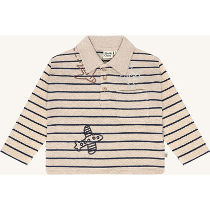 Hust & Claire HCStevie Stripe Sweatshirt 3554 Biscuit