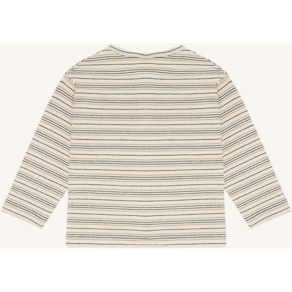 Hust & Claire HCSune Knitted stripe T-shirt L/S 3272 Snow White