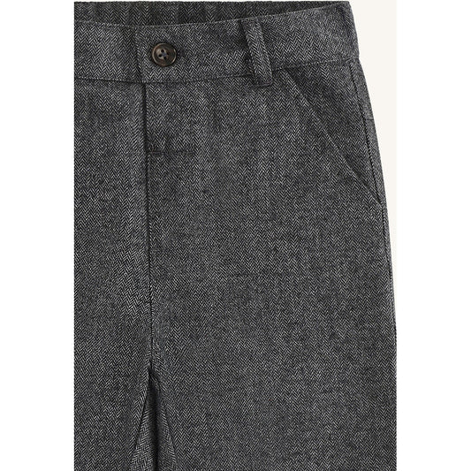 Hust & Claire HCTage  Herringbone Trousers 1202 Grey Blend