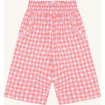 Hust & Claire HCTeah Flower Check Trousers 3761 Shell