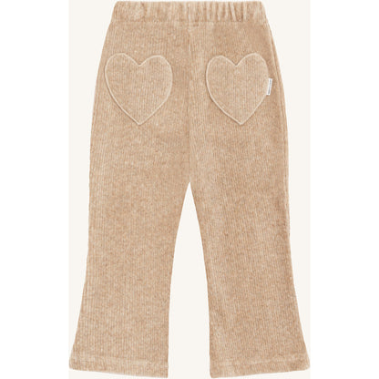 Hust & Claire HCThilde Ottoman velour - solid Jogging Trousers 3554 Biscuit