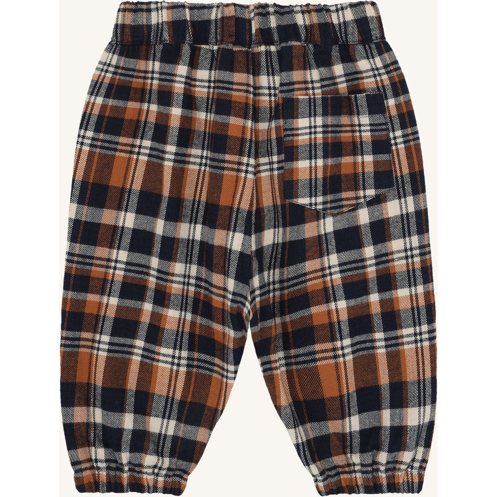 Hust & Claire HCTobby Urban check Trousers 4150 More Navy
