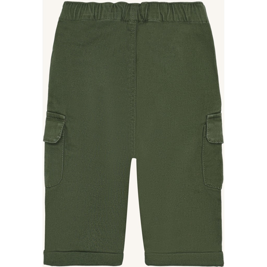 Hust & Claire HCTue Peached Canvas Trousers 3461 Deep Ivy