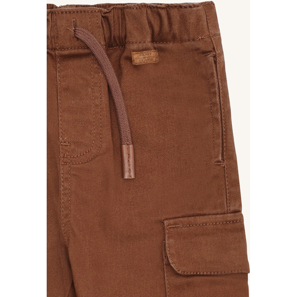 Hust & Claire HCTue Peached Canvas Trousers 4561 Bison