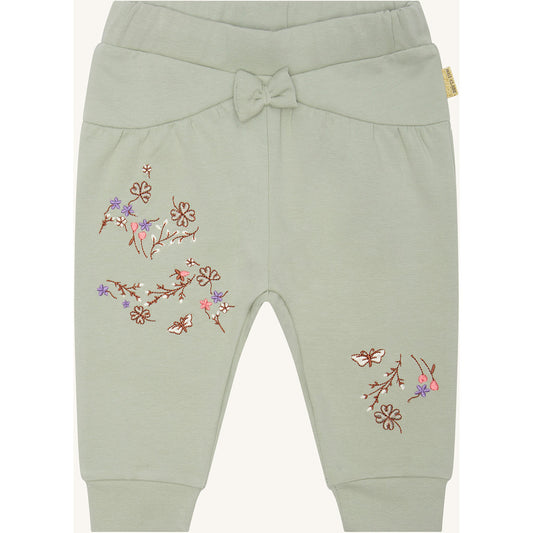 Hust & Claire Jogging Trousers HCTilde Flower Trousers 4409 Green Sage