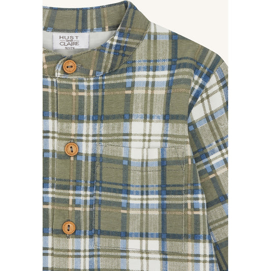 Hust & Claire Shirt HCRavn Plaid Check Shirts 3448 Seagrass