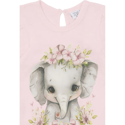 Hust & Claire T-shirt HCAlma Elephant T-shirt S/S 4307 Rose Beach
