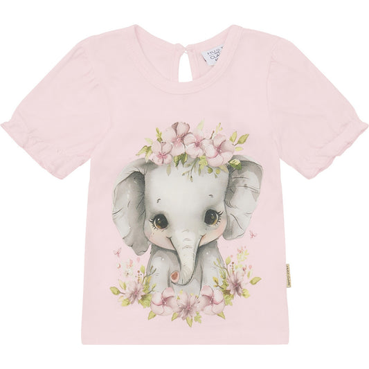 Hust & Claire T-shirt HCAlma Elephant T-shirt S/S 4307 Rose Beach