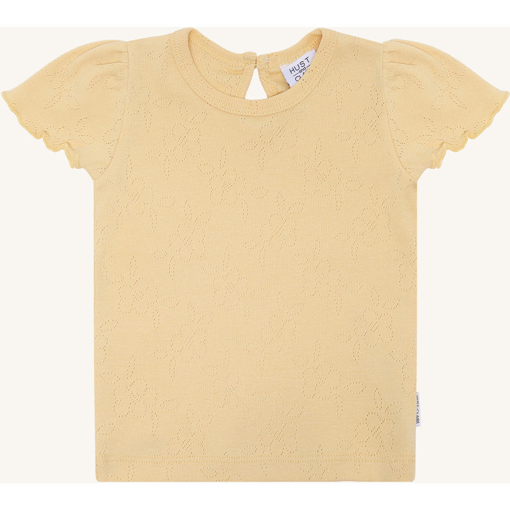 Hust & Claire T-shirt HCAlma basic pointelle T-shirt S/S 4614 Nectar