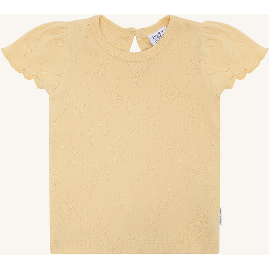 Hust & Claire T-shirt HCAlma basic pointelle T-shirt S/S 4614 Nectar