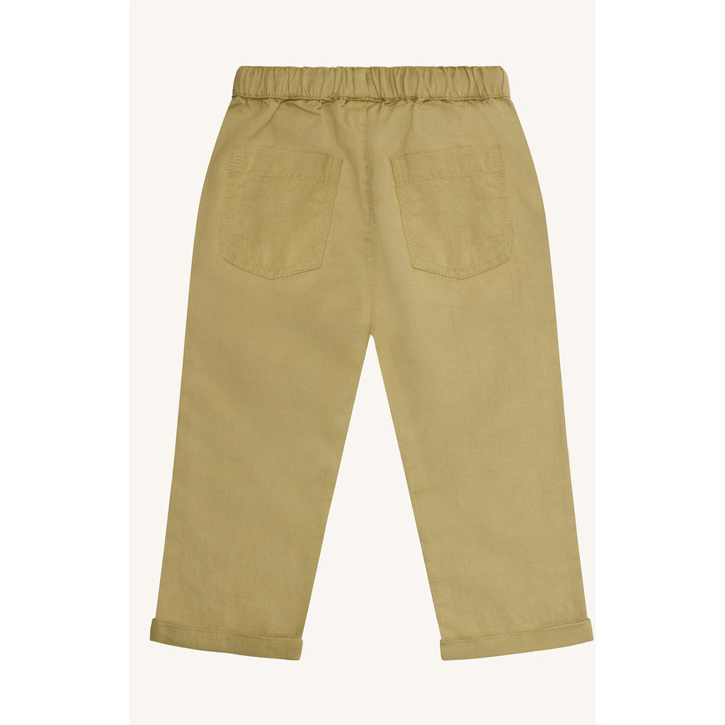 Hust & Claire Trousers HCThure Linen YD Trousers 4442 Green Bone